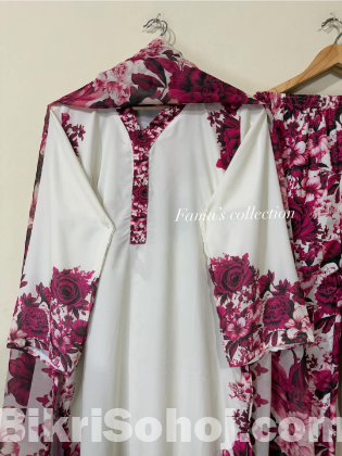 Digital print three-piece